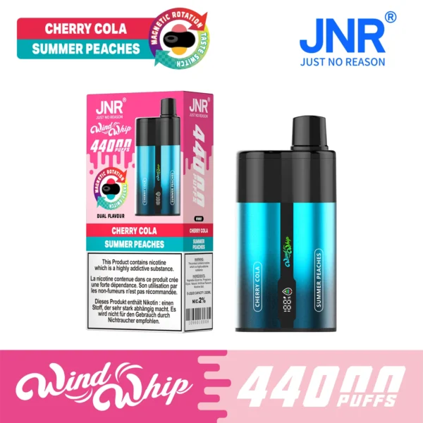 JNR Vapes WindWhip 44k Puffs 2% Nicotine Content