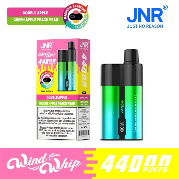 JNR Vapes WindWhip 44k Puffs 2% Nicotine Content