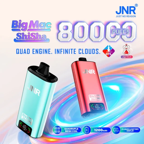 JNR Vapes Big Mac Shisha 80k Puffs